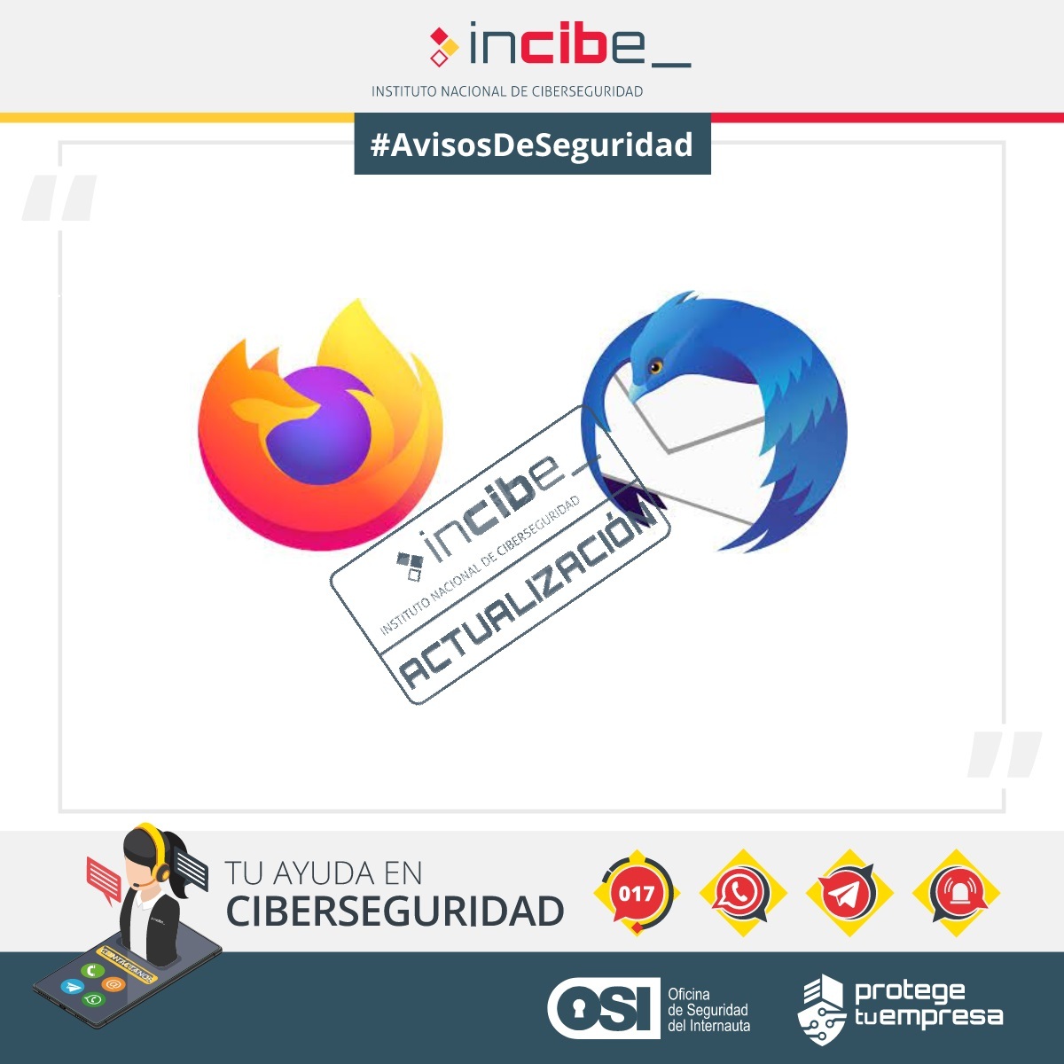 Mozilla- Logo Firefox y Thunderbird