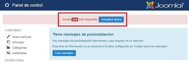 Actualización Joomla!