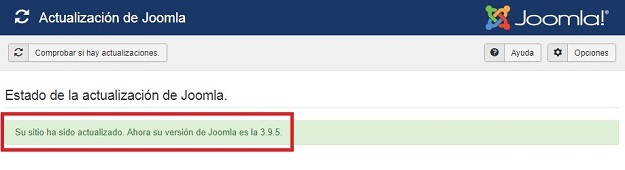 Joomla! actualizado