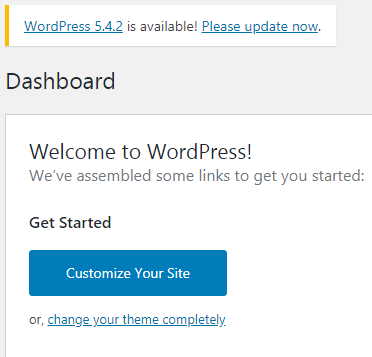 Actualizar WordPress 5.4.2