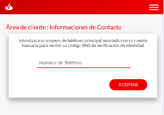 Solicitud número teléfono