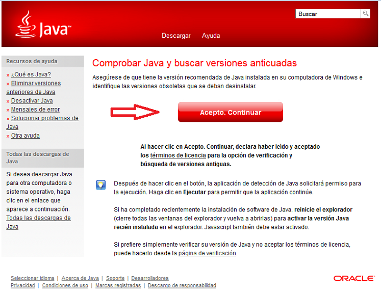 Comprobar Java y buscar versiones anticuadas