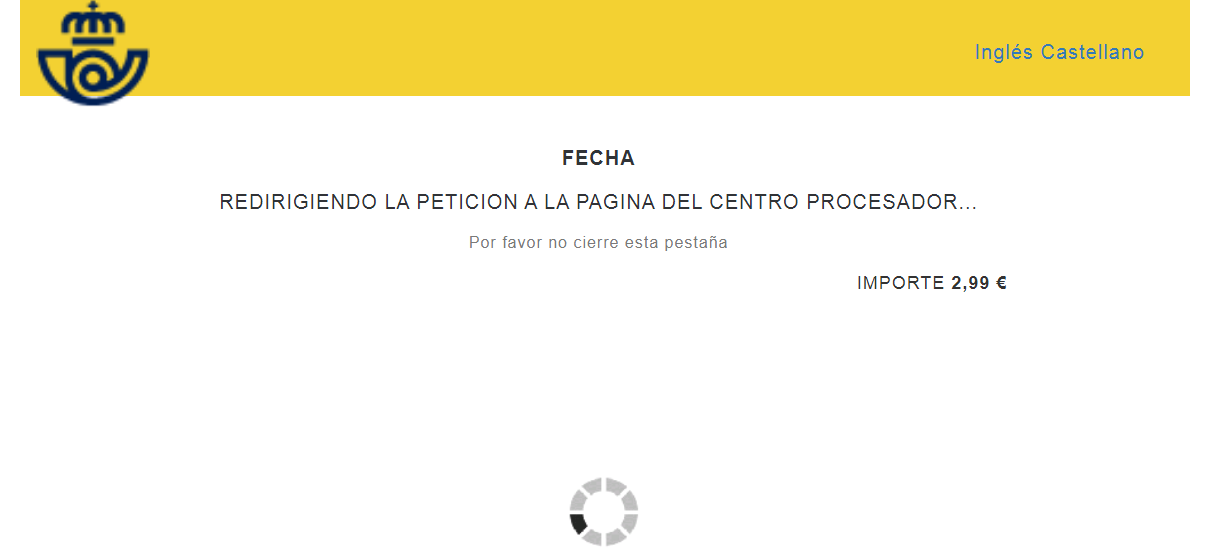 Aviso de seguridad 14/09/2020 - Simulación pago pasarela