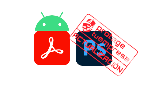 Logo Adobe Reader Android y Photoshop