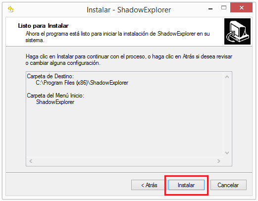 Shadow - listo instalar