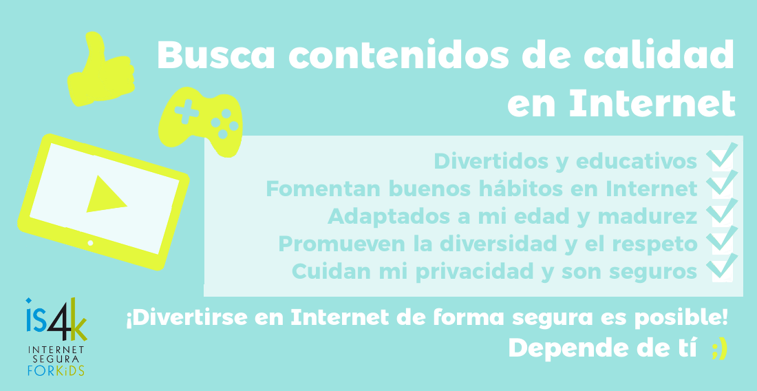 [Infografía] Busca contenidos de calidad en Internet