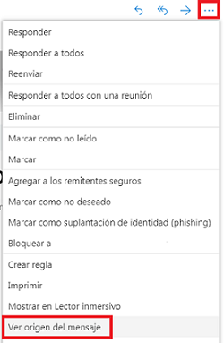 Hotmail ver origen del mensaje