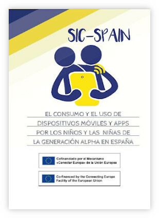 Portada del informe el consumo y el uso de dispositivos móviles y apps por los niños y las niñas de la generación alpha en España
