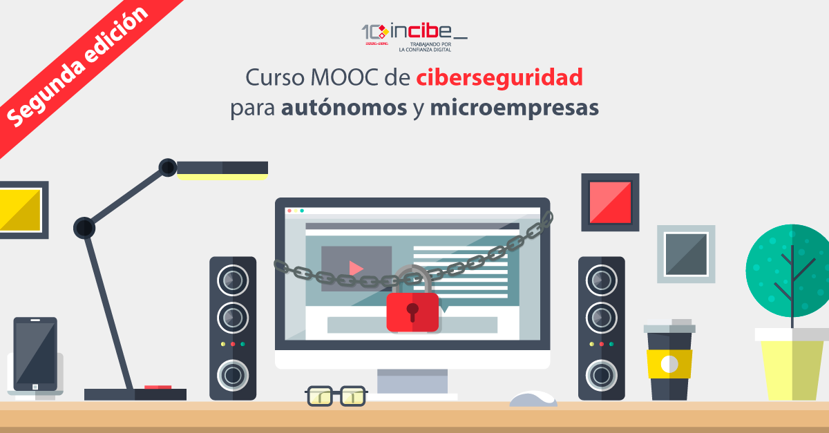 Segunda edición del curso online gratuito sobre ciberseguridad para micropymes y autónomos