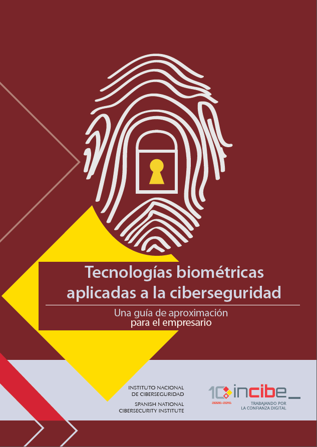 Portada de la Guía de tecnologías biométricas aplicadas a la ciberseguridad