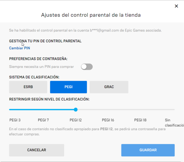 Captura de pantalla | ajustes control parental