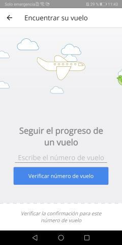 captura de pantalla | Seguir el proceso de vuelo