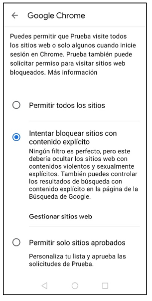 captura de pantalla | Ajustes google chrome