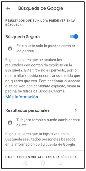 captura de pantalla | Búsqueda de google