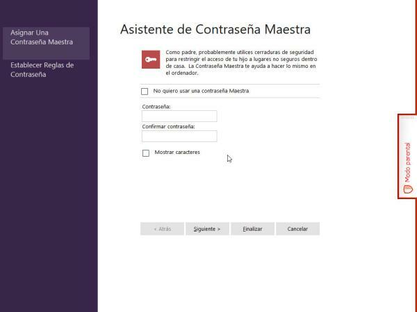 Asistente de Contraseña Maestra