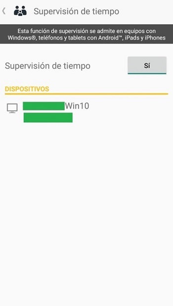 Norton Family – Configuración de horario de uso permitido del dispositivo