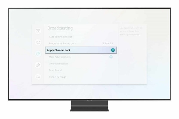 Opciones de control parental en SmartTV Samsung