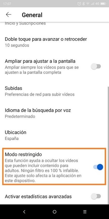 Aplicación de YouTube