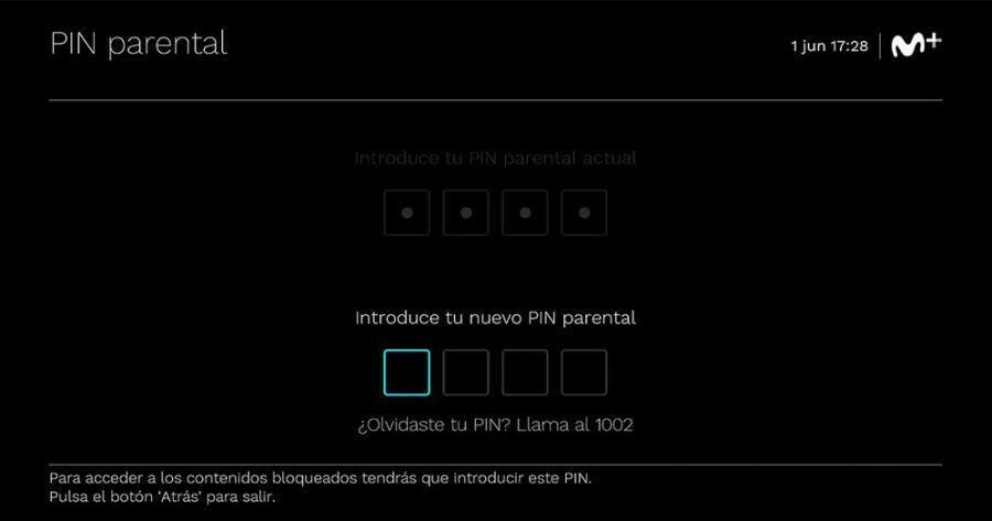 captura de pantalla | Pin parental