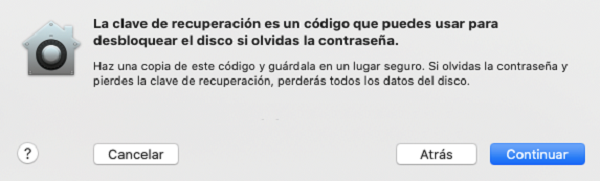 Desplegable de obtención de la clave de desbloqueo del disco duro.