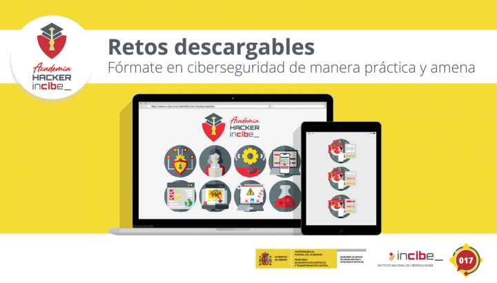 Retos descargables de la Academia Hacker de INCIBE