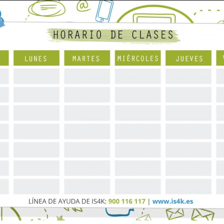 Imagen horario de clase