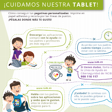 Imagen cuidamos nuestra tablet