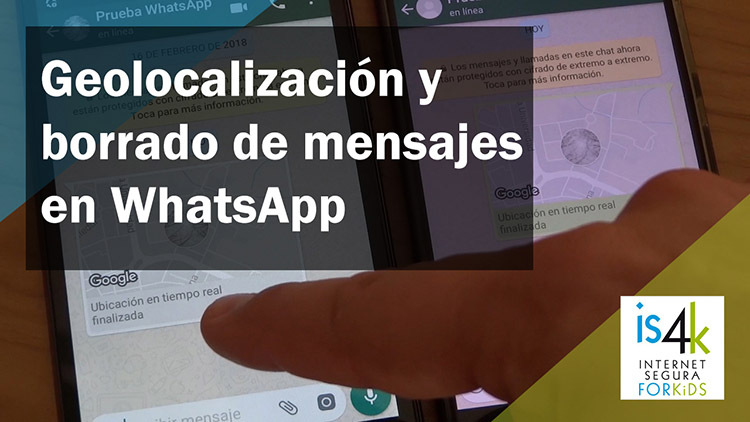 VGeolocalización y borrado de mensajes Geolocalización y borrado de mensajes
