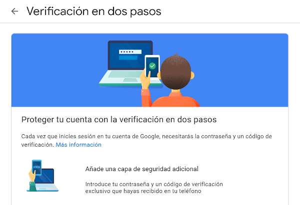 Imagen Verificación en dos pasos