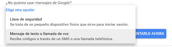 Imagen no quieres usar mensaje de Google