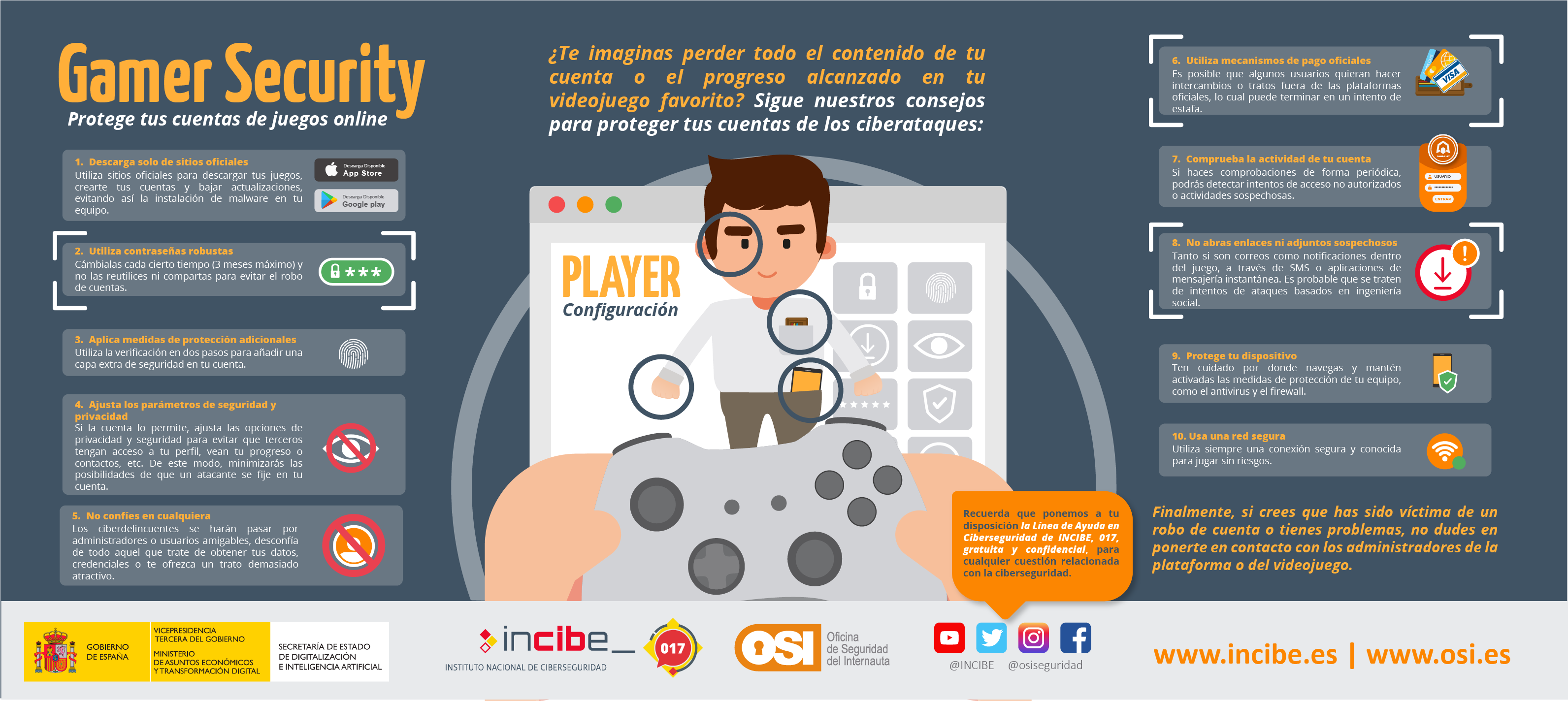 Política de seguridad en juegos digitales