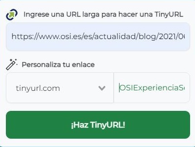 Ingreso en TinyURL