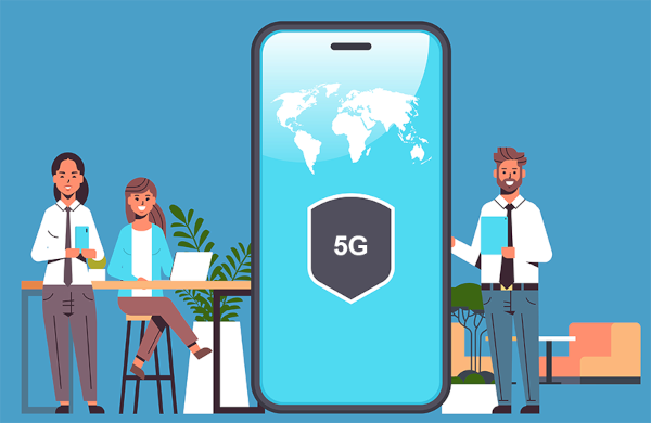 Imagen 5g móvil grande