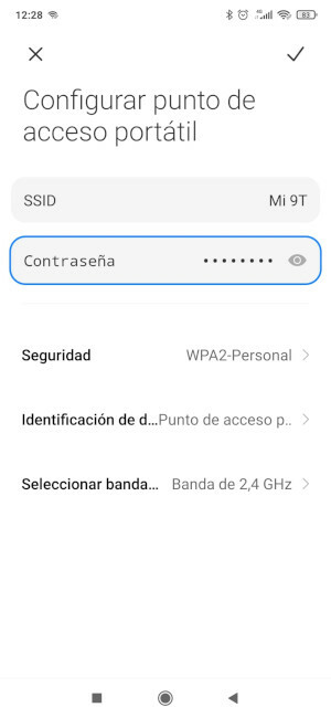 Imagen Configurar punto de acceso portátil