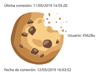 Imagen sobre información contenida en una cookie