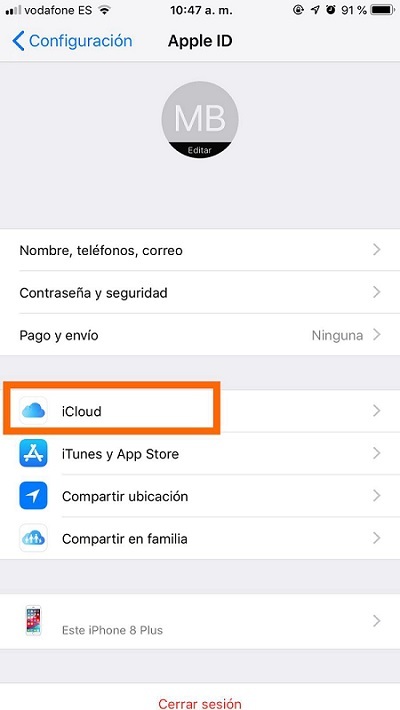 Cómo acceder a iCloud para formatear el dispositivo