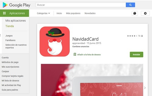 Imagen app de Navidad