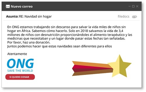 Imagen correo para dar pena