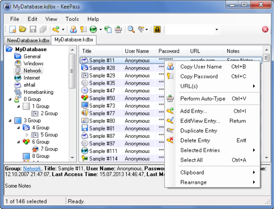 Gestor de contraseñas Keepass