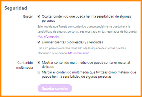 Blog OSI - Configuración seguridad cuenta Twitter