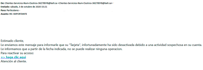 Imagen identificación de phishing