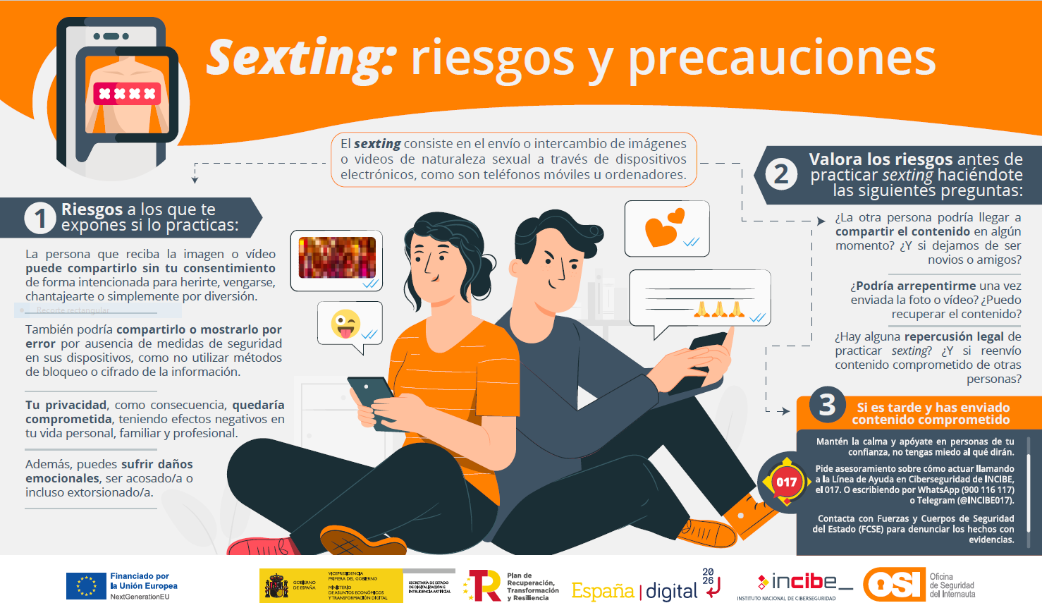 Infografía-Sexting: riesgos y precauciones