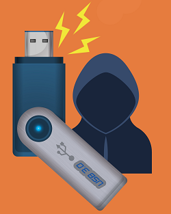 imagen usb ciberdelincuente