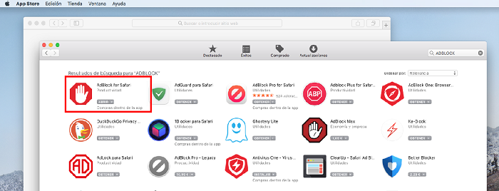 Busqueda adblock