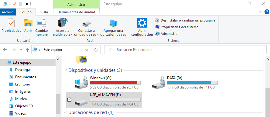 Copiar a un pendrive