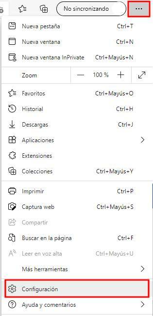 Configuración Edge