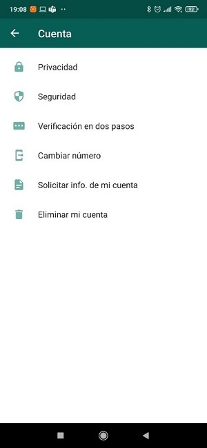 Información de mi cuenta