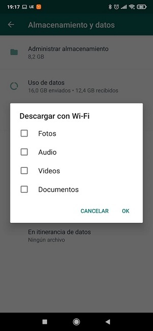 Descargar con Wi-Fi