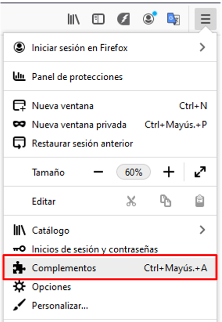 Firefox Complementos