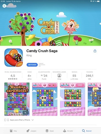 App Store Candy Crush